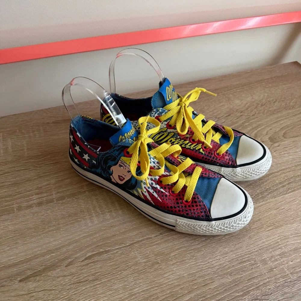 Converse Chuck Taylor All Star DC Comics Wonder Woman Low Top Sneakers - Picture 2 of 11